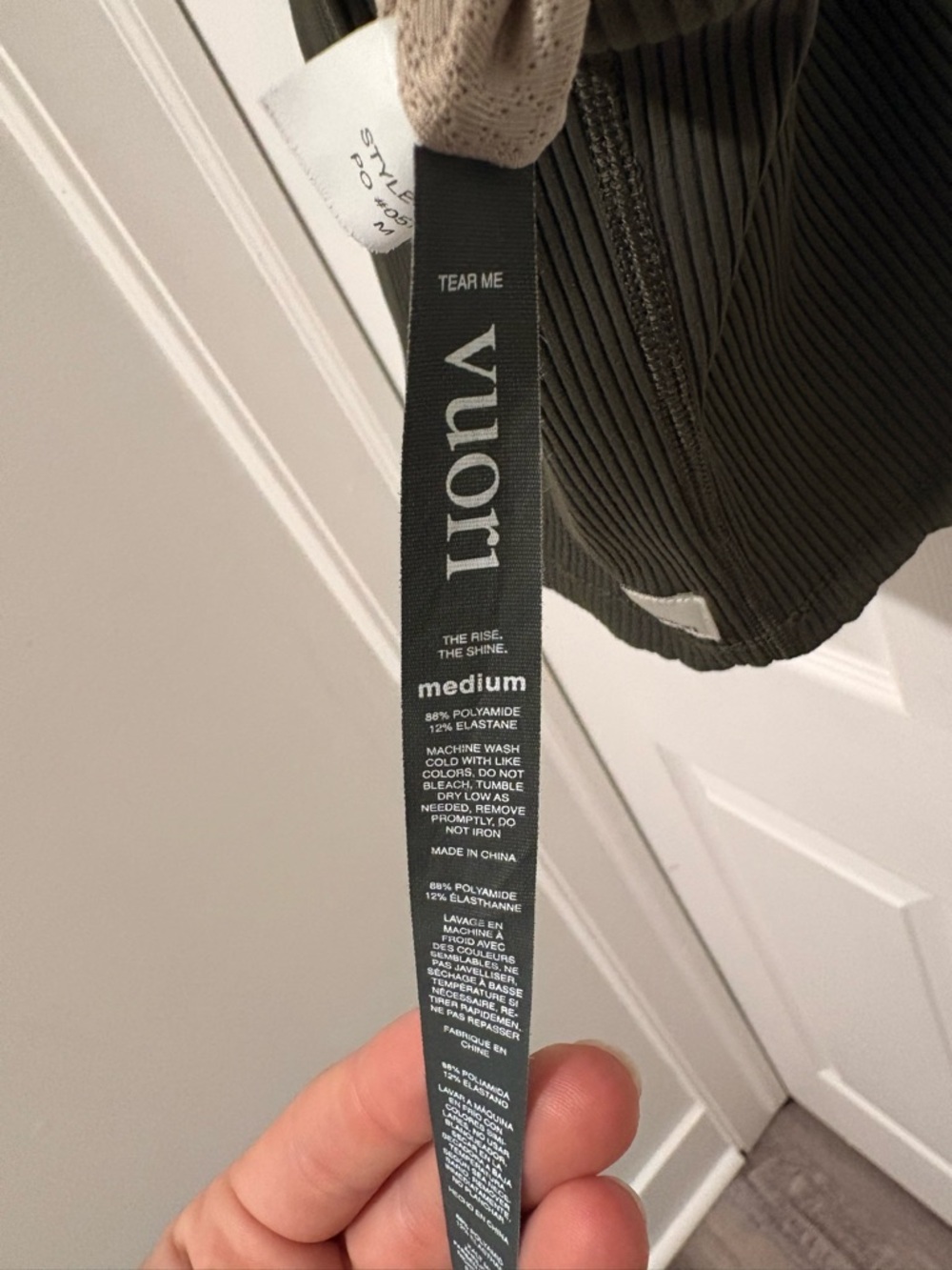 Vuori Ribbed Crop Tank - Picture 7 of 7